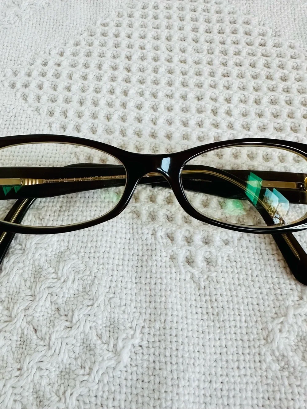 Ralph Lauren Dark Brown Eyeglass Frames Only RL 6004 5024 Italy Luxury 48-16-135
